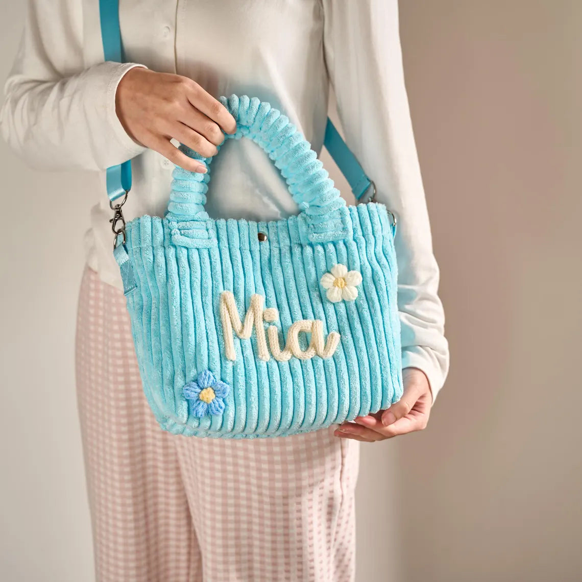 K&C - Personalized Corduroy Crossbody Bag