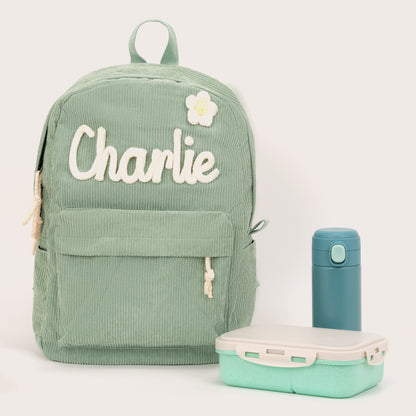 K&C – Personalized Knitted Backpack + Bottle + Lunchbox